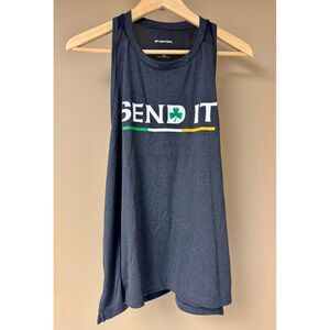 Sporttek Send It Irish Shamrock Athletic Tank Top Workout Gym Performance Tank M